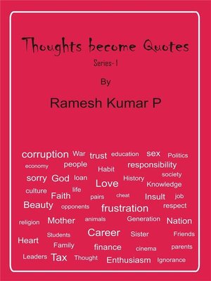 cover image of Thoughts Become Quotes